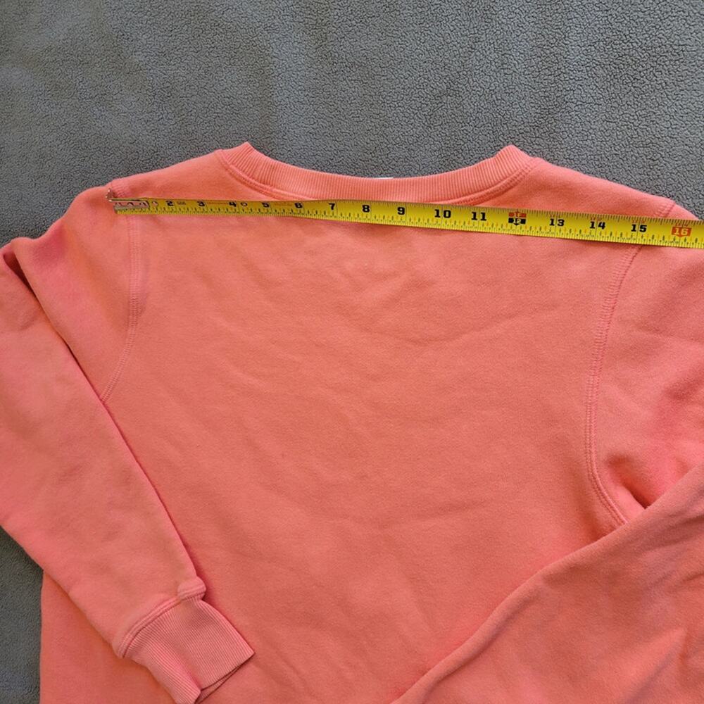 AMAZON BASICS Womens Small Pink Crew Neck Sweater Cross Stitch Detail - Picture 4 of 12
